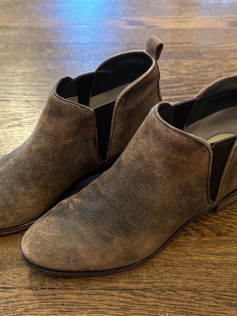 Brown suede leather Michael Kors booties
